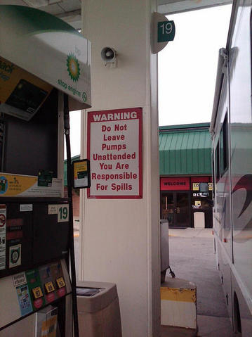 Ironic BP Gas Station Sign Ironic BP Gas Station Sign